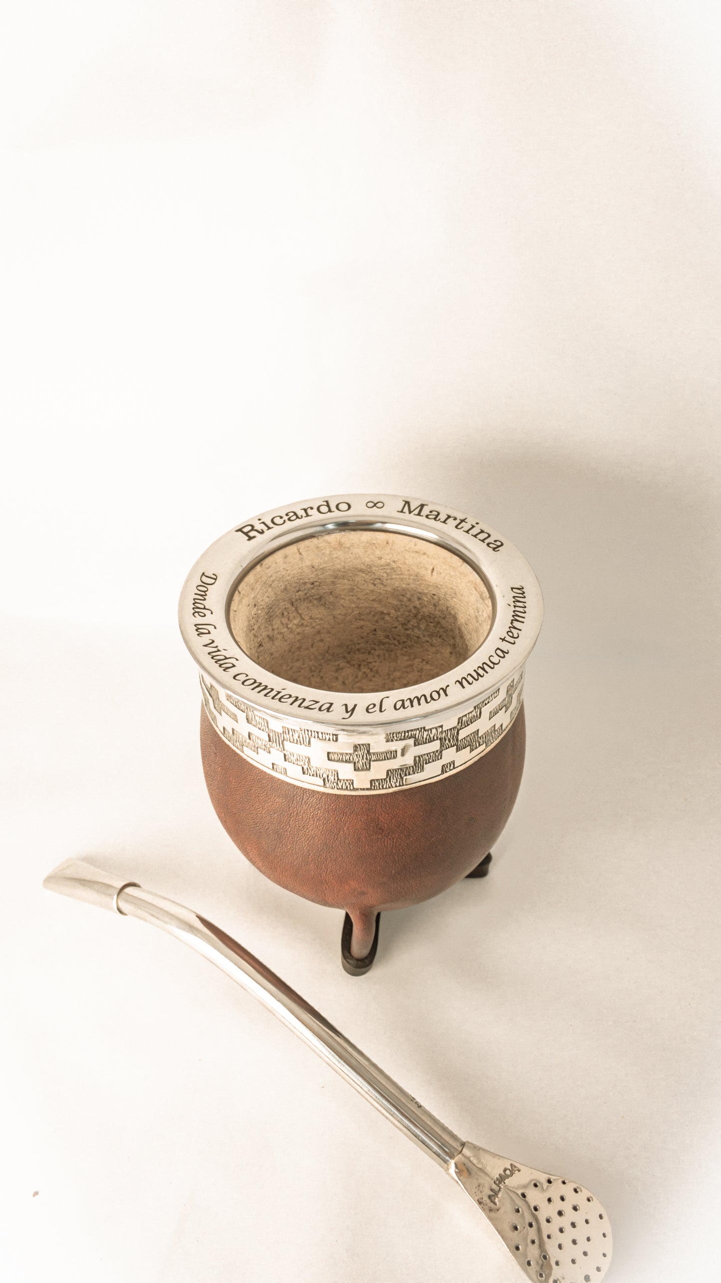 Combo mate imperial + bombilla de alpaca